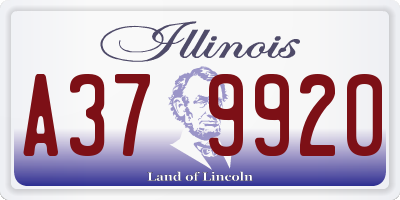 IL license plate A379920