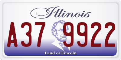 IL license plate A379922