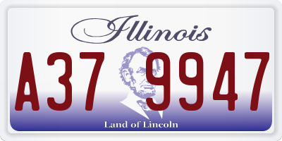 IL license plate A379947