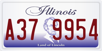 IL license plate A379954