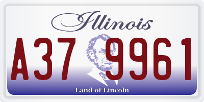 IL license plate A379961