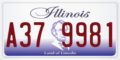 IL license plate A379981