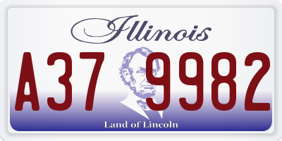 IL license plate A379982