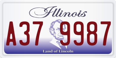 IL license plate A379987