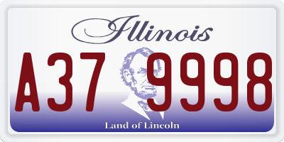 IL license plate A379998