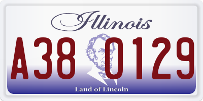 IL license plate A380129