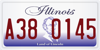 IL license plate A380145