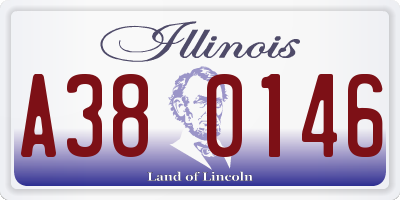 IL license plate A380146