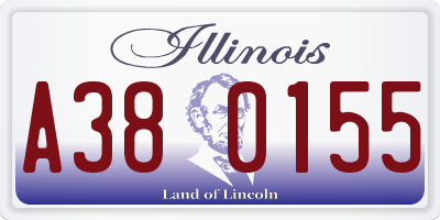 IL license plate A380155