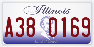 IL license plate A380169