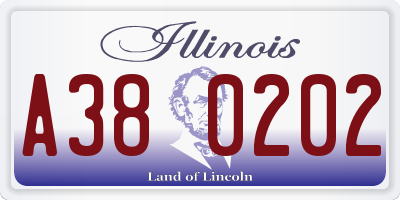 IL license plate A380202