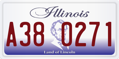 IL license plate A380271