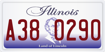 IL license plate A380290