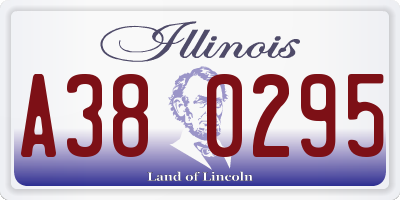 IL license plate A380295