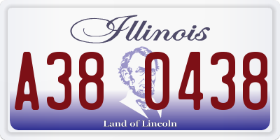 IL license plate A380438