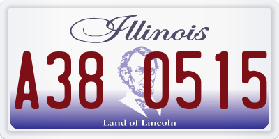 IL license plate A380515