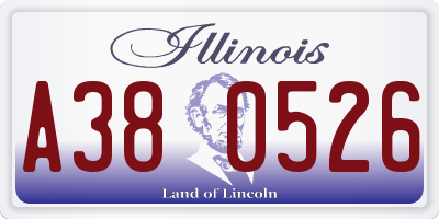 IL license plate A380526