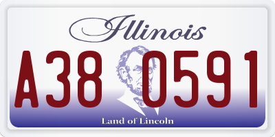 IL license plate A380591