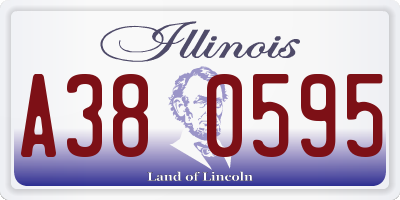 IL license plate A380595