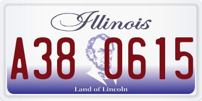 IL license plate A380615