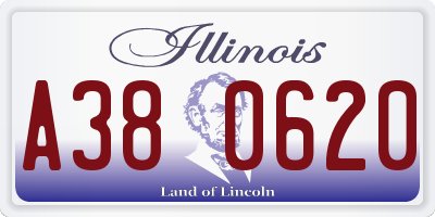 IL license plate A380620