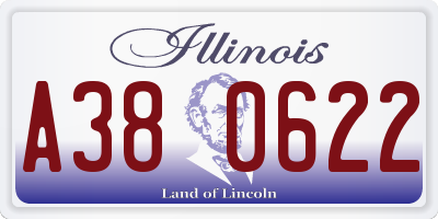 IL license plate A380622