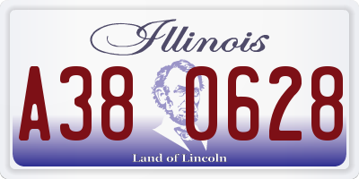 IL license plate A380628