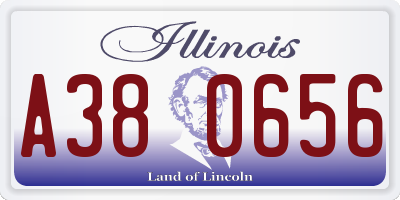IL license plate A380656