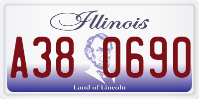 IL license plate A380690