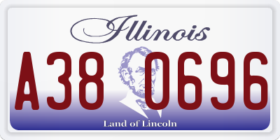 IL license plate A380696