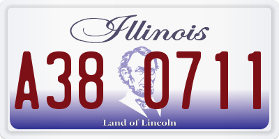 IL license plate A380711