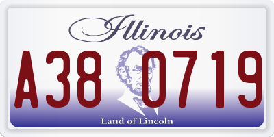 IL license plate A380719