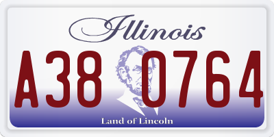 IL license plate A380764