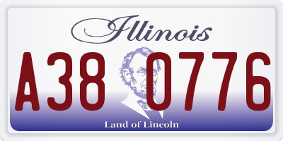 IL license plate A380776