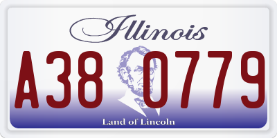 IL license plate A380779