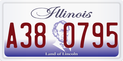 IL license plate A380795