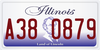 IL license plate A380879