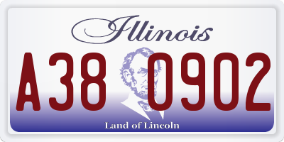 IL license plate A380902