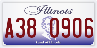 IL license plate A380906