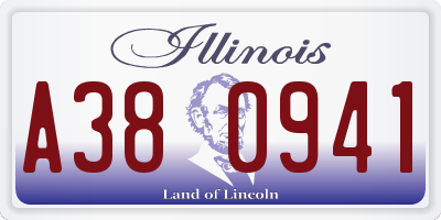IL license plate A380941