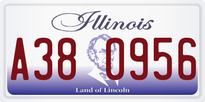 IL license plate A380956