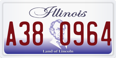 IL license plate A380964