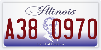 IL license plate A380970