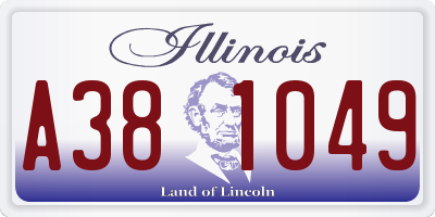 IL license plate A381049