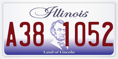 IL license plate A381052