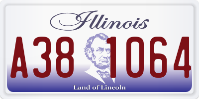 IL license plate A381064