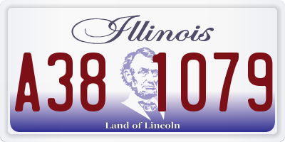 IL license plate A381079