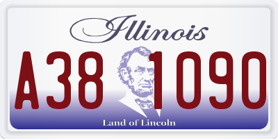 IL license plate A381090