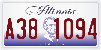 IL license plate A381094