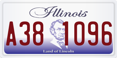 IL license plate A381096
